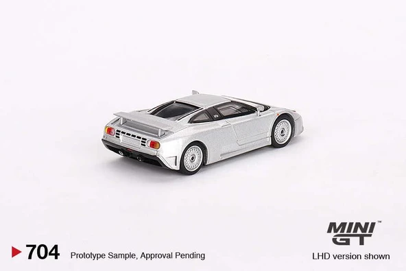 Mini GT 704 Bugatti EB110 GT Grigio Chiaro LHD Model Araba ürün görseli 1