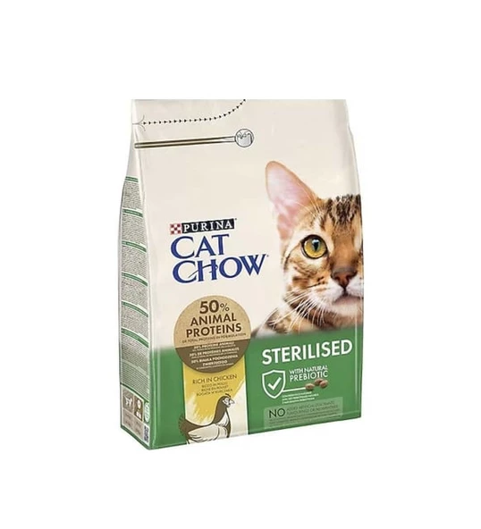 Cat Chow Sterilised Tavuklu Yetişkin Kedi Maması 3 kg ürün görseli 1
