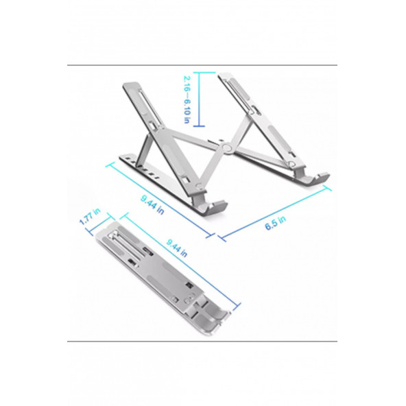 Mühlen N29-3 Ergonomik Taşınabilir Katlanır Pc Tablet Standı - Resim 2