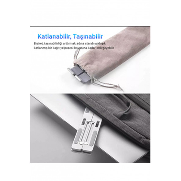 Mühlen N29-3 Ergonomik Taşınabilir Katlanır Pc Tablet Standı - Resim 8