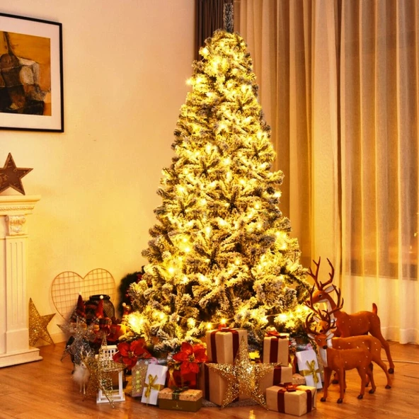18 METRE YILBAŞI AĞACI IŞIĞI 200 LEDLİ 18 METRE GÜN IŞIĞI LED IŞIK MODLU 220 VOLT FİŞLİ NOEL IŞIĞI ürün görseli 1