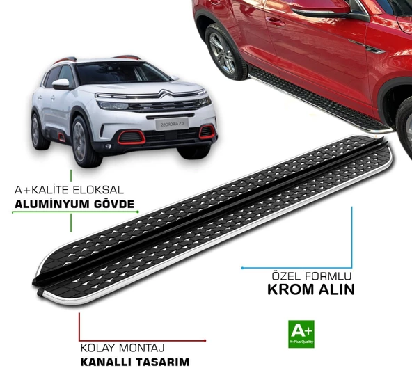 C5 AİRCROSS 2017 2018 2019 2020 2021 2022 2023 2024 2025 YAN BASAMAK ürün görseli 1