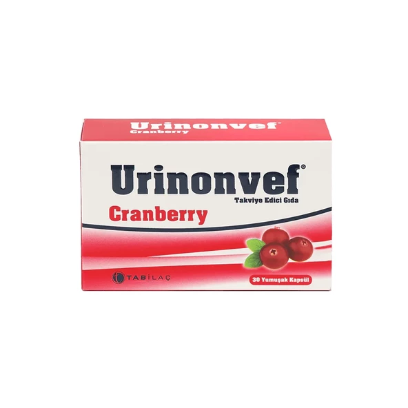 Urinonvef Cranberry 30 Yumuşak Kapsül ürün görseli 1