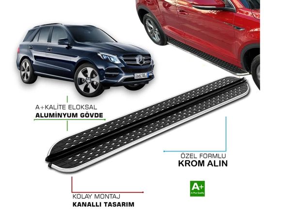 MERCEDES GLE 2015 2016 2017 2018 2019 YAN BASAMAK ürün görseli 1