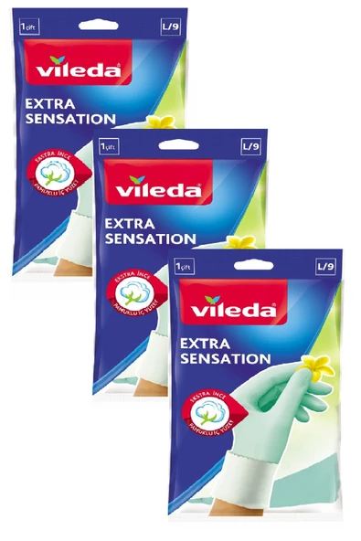 Vileda Extra Sensation Temizlik Bulaşık Ediveni Büyük Boy L/9 x 3 Adet ürün görseli 1