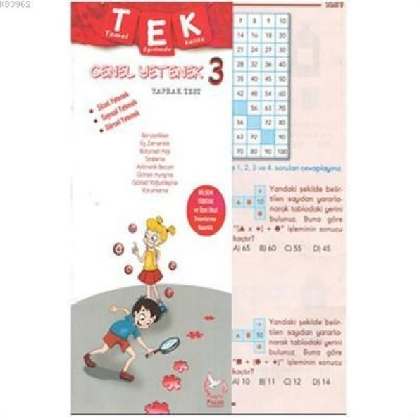 Palme 3.sınıf Tek Genel Yetenek Yaprak Test ürün görseli 1