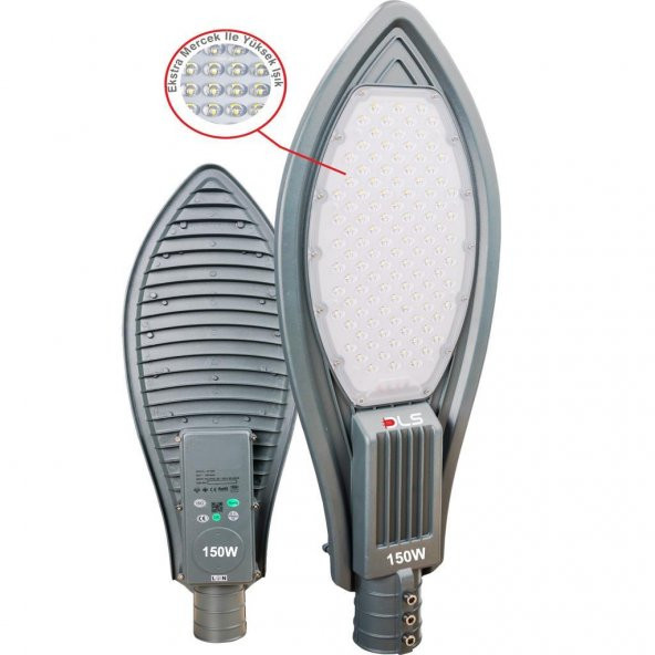 150W Led Yol Sokak Armatür DLS Park Bahçe Çevre Site Bina Dış Mekan Lamba Aydınlatma Ledli Sokak Armatürü ürün görseli 1