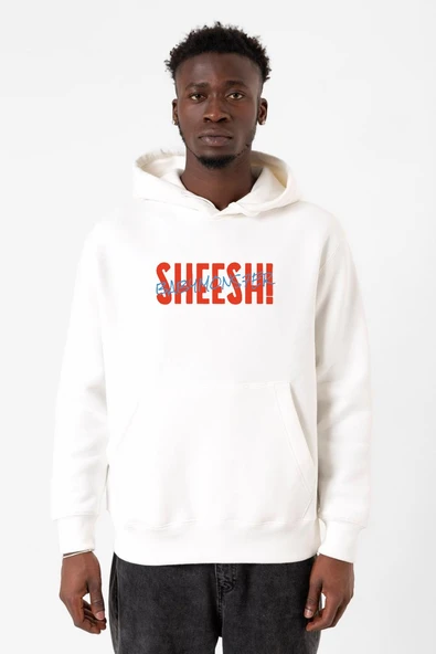 Babymonster Sheesh Beyaz Erkek 3ip Kapşonlu Sweatshirt ürün görseli 1