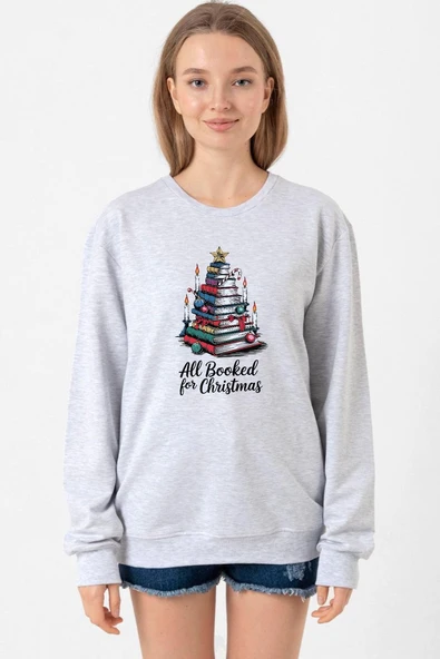 All Booked For Christmas Grimelanj Kadın 2ip Sweatshirt ürün görseli 1