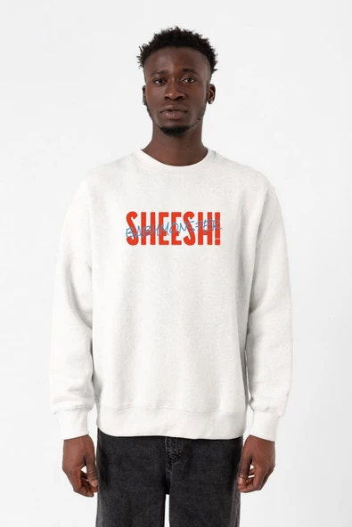 Babymonster Sheesh Beyaz Erkek 2ip Sweatshirt ürün görseli 1