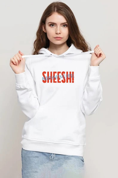 Babymonster Sheesh Beyaz Kadın 3ip Kapşonlu Sweatshirt ürün görseli 1