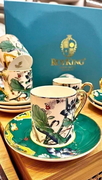 Royking Carlotta 6 lı Kahve Fincan Takımı YNS 003 ürün görseli 1
