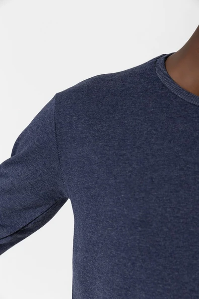 Shark Christmas Tree indigo Erkek 2ip Sweatshirt - Resim 3