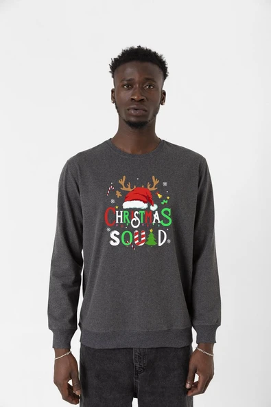 Christmas Squad Füme Erkek 2ip Sweatshirt ürün görseli 1