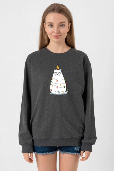 Grumpy Christmas Füme Kadın 2ip Sweatshirt ürün görseli 1
