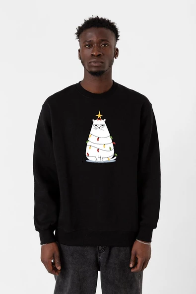 Grumpy Christmas Siyah Erkek 2ip Sweatshirt ürün görseli 1