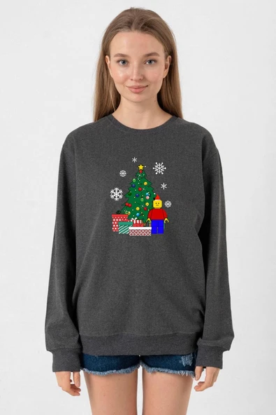Lego Man Christmas Füme Kadın 2ip Sweatshirt ürün görseli 1