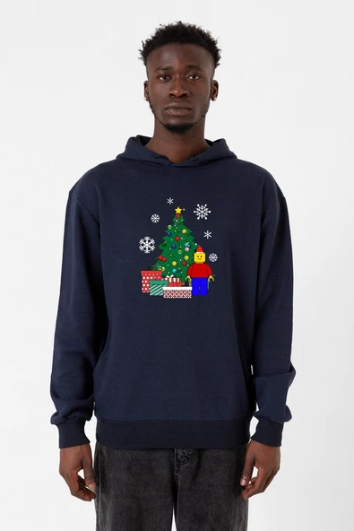 Lego Man Christmas Lacivert Erkek 3ip Kapşonlu ürün görseli 1