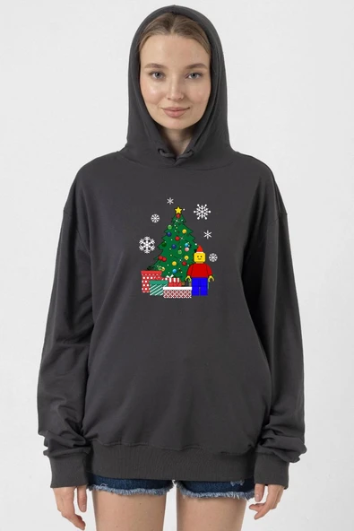 Lego Man Christmas Füme Kadın 2ip Kapşonlu ürün görseli 1