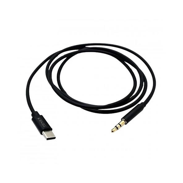 Tonex AX-04 Type-C to 3.5mm Aux Audio Ses Kablosu Siyah ürün görseli 1
