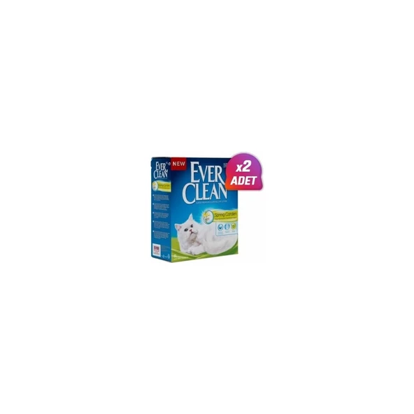 2 Adet - Ever Clean Spring Garden Kedi Kumu 10 Lt ürün görseli 1