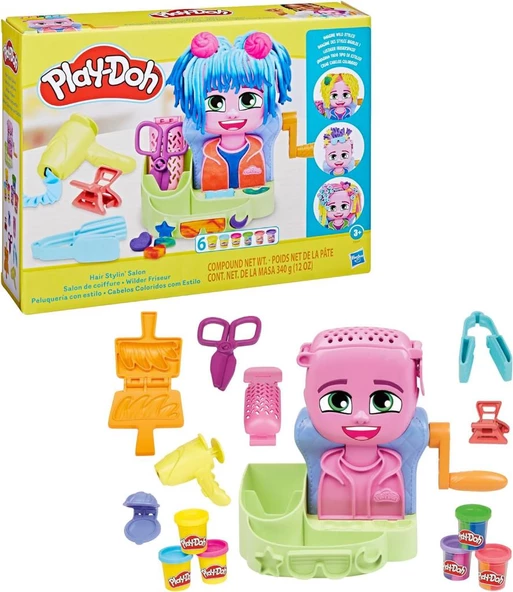Play-Doh Renkli Kuaför Salonu Oyun Seti F8807 ürün görseli 1