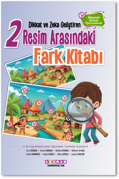 Dikkat ve Zeka Geliştiren İki Resim Arasındaki Fark Kitabı ürün görseli 1