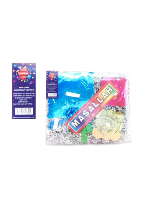 Nedi Paket Süs Takım Doğum Günü Şeffaf Kutulu Küçük Set 10286 ürün görseli 1