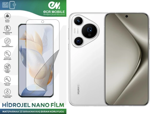 Huawei Pura 70 Pro ile Uyumlu Hidrojel Nano Ekran Koruyucu Film MAT(Tempered Cam Değildir!) ürün görseli 1