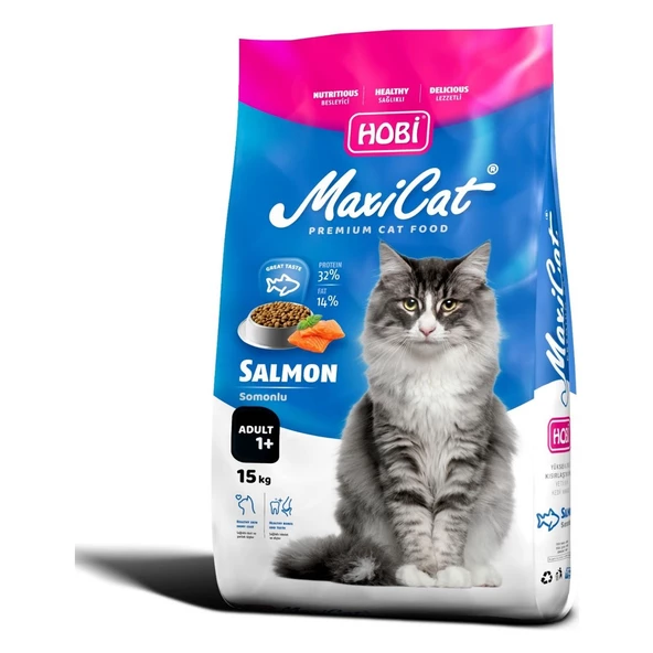 Maxicat Somonlu Yetişkin Kedi Maması 15KG ürün görseli 1