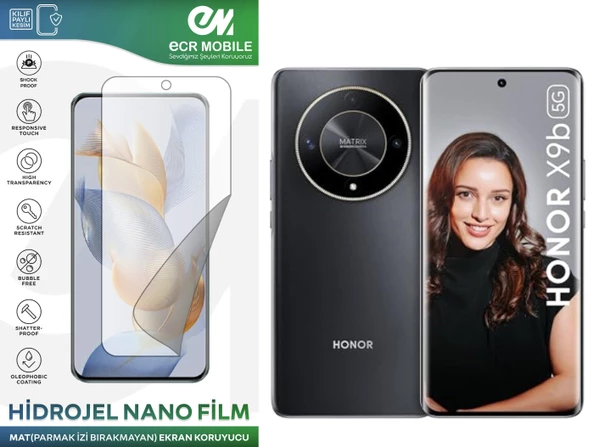 Honor X9b ile Uyumlu Hidrojel Nano Ekran Koruyucu Film MAT(Tempered Cam Değildir!) ürün görseli 1