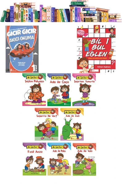 Ata 1.Sınıf Hızlı Okuma+Bil Bul Eğlen+ 8 li Büyük Hikaye Seti ürün görseli 1
