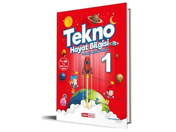Kırmızı Beyaz Tekno 1.Sınıf Hayat Bilgisi Yeni ürün görseli 1