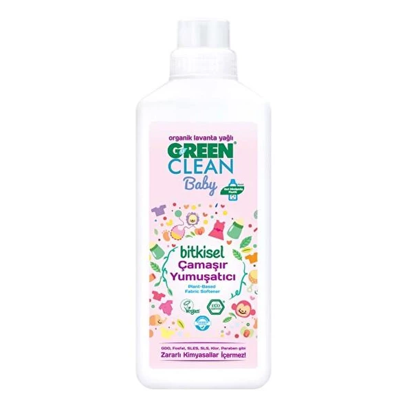U Green Clean Bitkisel Organik Baby Çamaşır Yumuşatıcı 1000ml ürün görseli 1