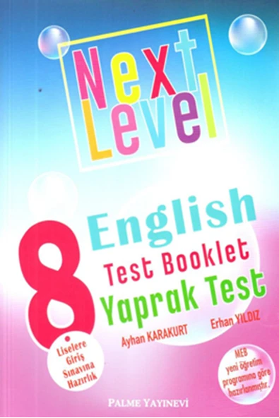 PALME 8.SINIF ENGLISH TEST BOOKLET YAPRAK TEST NEXT LEVEL ürün görseli 1