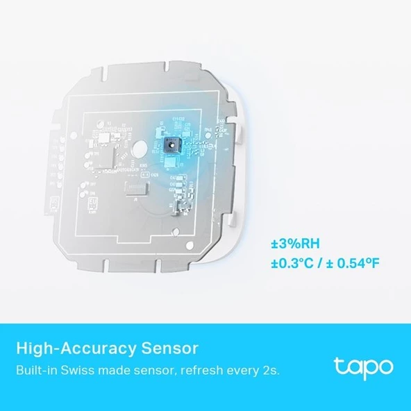 TP-LINK Tapo T315 Akıllı Sıcaklık ve Nem Sensörü - Resim 6