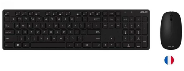 Asus W5000 Fransızca Kablsouz Klavye-Mouse Set Siyah (W5000-France-Syh) ürün görseli 1
