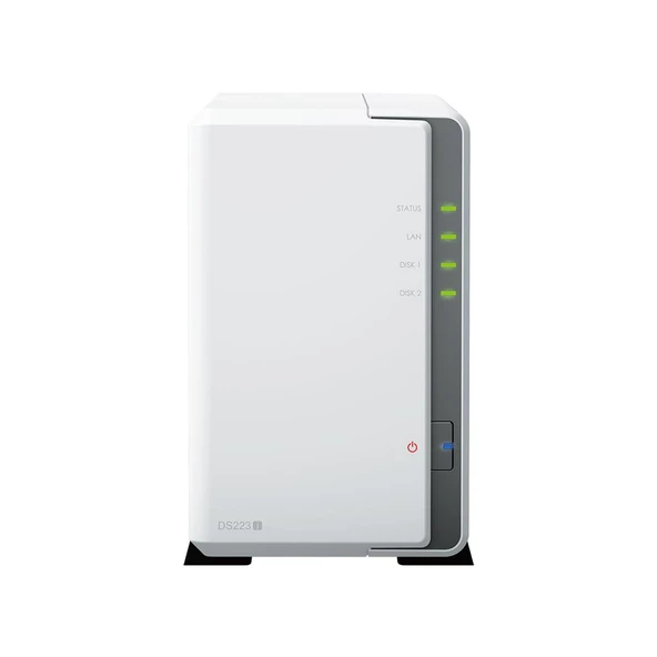 SYNOLOGY DS223J REALTEK QC 1 GB RAM- 2-diskli Nas Server (Disksiz) ürün görseli 1