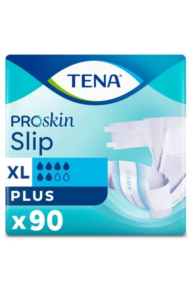 Tena Proskin Slip Plus 6 damla Ekstra Büyük Boy Xlarge Belbantlı Hasta Bezi 30'lu 3 paket / 90 adet ürün görseli 1