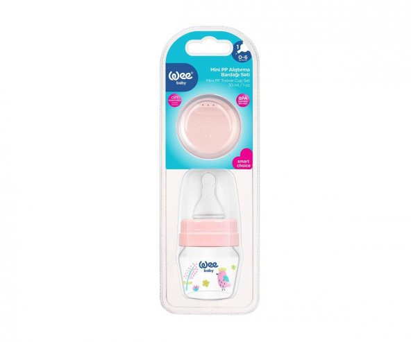 Wee Baby 0-6 Ay Mini Pp Alıştırma Bardağı Seti 30 Ml - Pembe ürün görseli 1