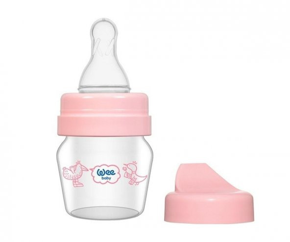 Wee Baby 0-6 Ay Mini Cam Alıştırma Bardağı Seti 30 Ml - Pembe ürün görseli 1