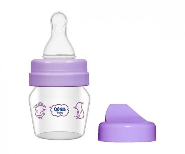 Wee Baby 0-6 Ay Mini Cam Alıştırma Bardağı Seti 30 Ml - Mor ürün görseli 1