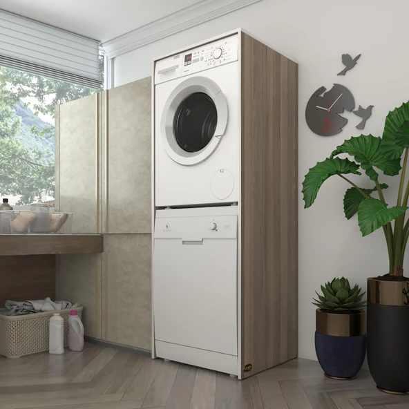 Kenzlife çamaşır-bulaşık makinesi dolabı borya crd 180*70*60 banyo kapaksız arkalıksız ürün görseli 1