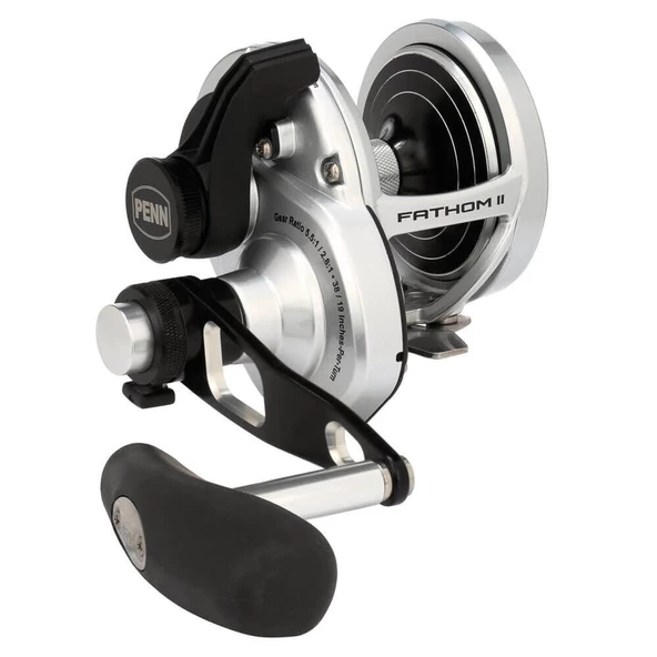 Penn Fathom II 25NLD2 4+1 Bilyalı 5.5:1 / 2.8:1 Devirli Lever Drag Sağ El Trolling Olta Makinesi ürün görseli 1