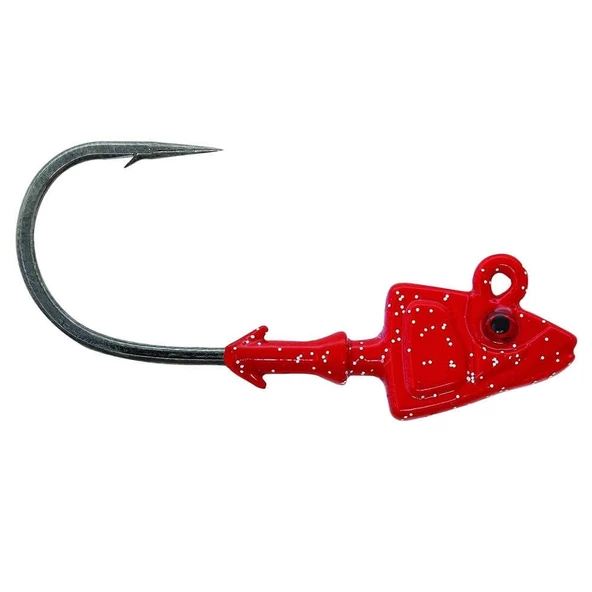 Mustad Sd824 Shad Red İğne No: 2-0 5g Jighead 3 Adet ürün görseli 1