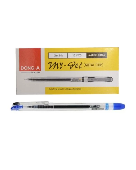 My Gel 05 İğne Uçlu Kalem Mavi 12li ürün görseli 1