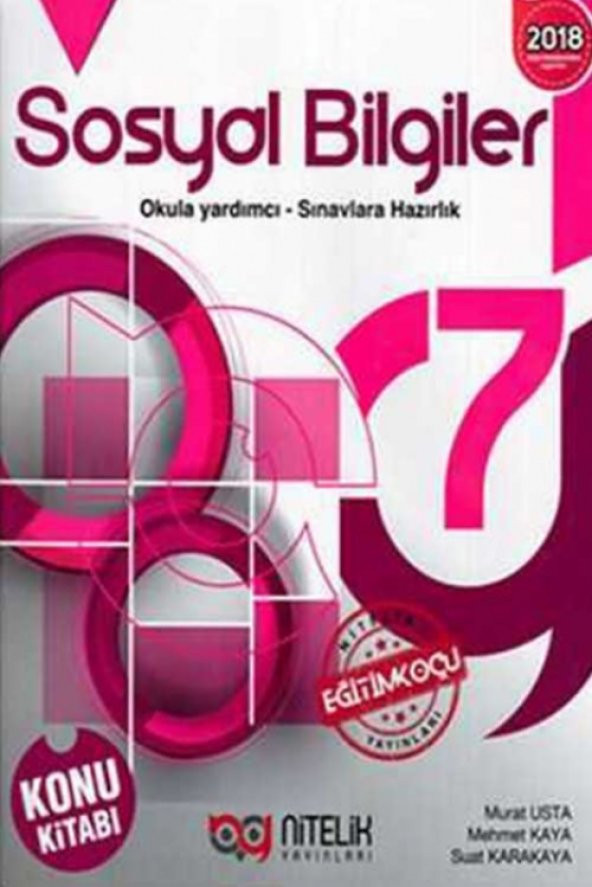 Nitelik Yayınları 7.Sınıf Sosyal Bilgiler Konu Kitabı ürün görseli 1