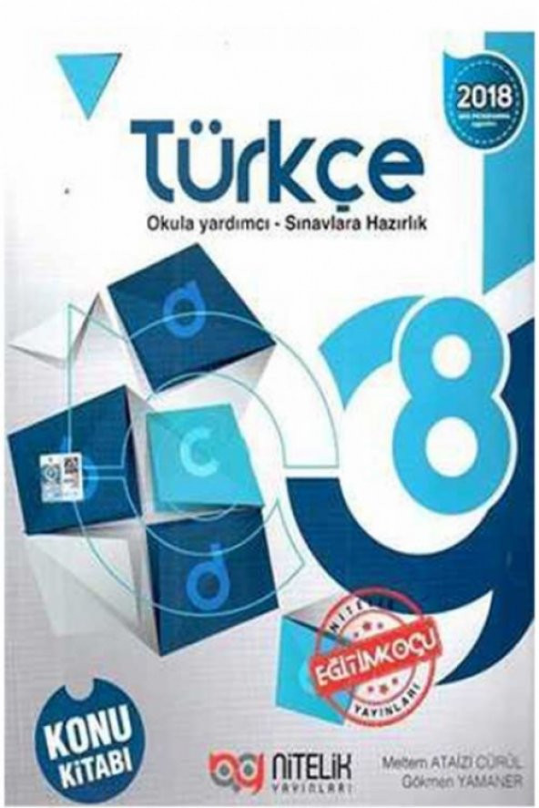 Nitelik Yayınları 8.Sınıf Türkçe Konu Kitabı ürün görseli 1