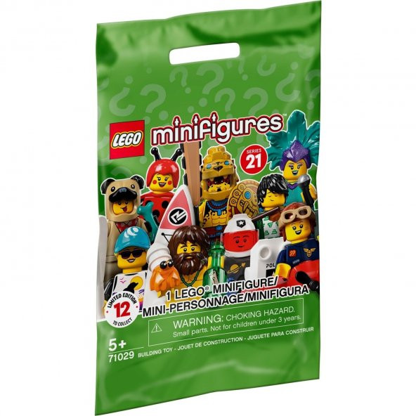 Lego Minifigür - Seri 21 - 71029 - Alien - Resim 2