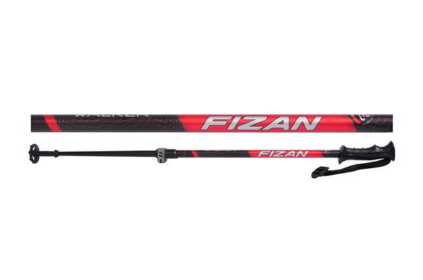 Fizan Walker 2 Section Çiftli Pole Baton-KIRMIZI ürün görseli 1